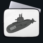 Submarine cartoon illustration  laptop sleeve<br><div class="desc">Submarine cartoon illustration</div>