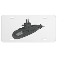 Submarine cartoon illustration 