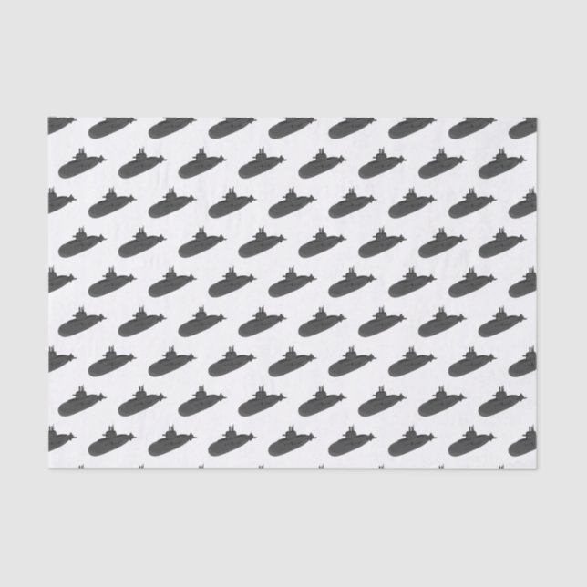 Submarine cartoon illustration  tissue paper (Front)