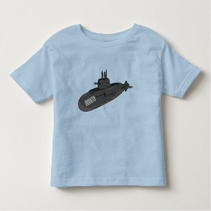 Submarine cartoon illustration  toddler t-shirt