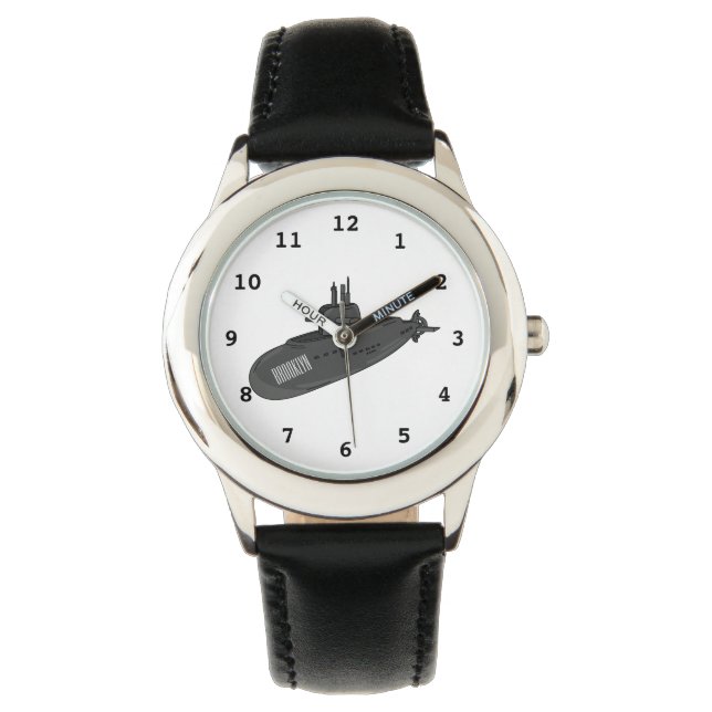 Submarine cartoon illustration watch (Front)
