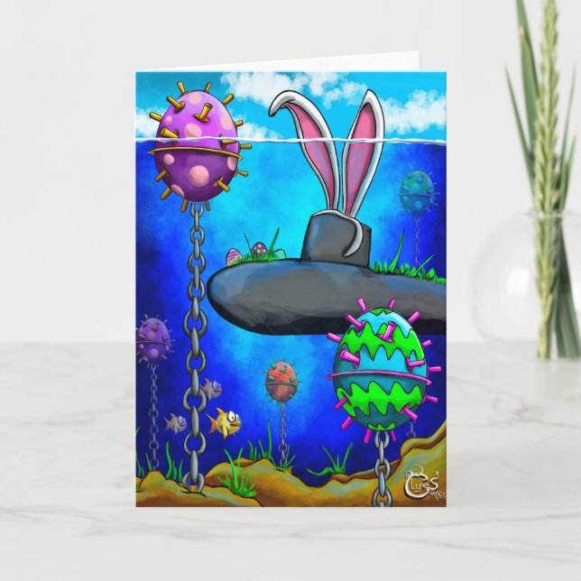 Submarine Easter Card (Front)