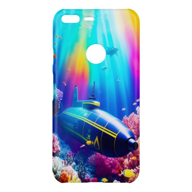Submarine in Beautiful Ocean Uncommon Google Pixel XL Case (Back)