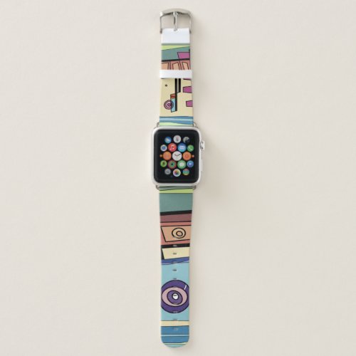 Submarine Life Brown Purple Blue Green  Apple Watch Band