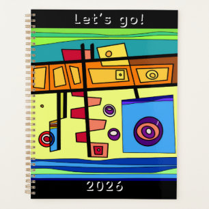 Submarine Life Orange Yellow Blue Green Planner