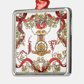 Submarine Officers Crest Christmas Ornament by TheSubmarinersBride at Zazzle