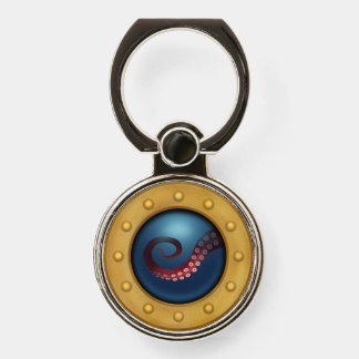 Submarine Porthole Nautical Steampunk Cephalopod Phone Ring Stand