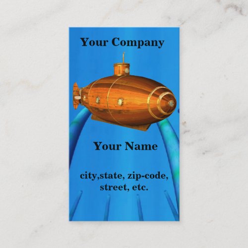 submarine profile card template