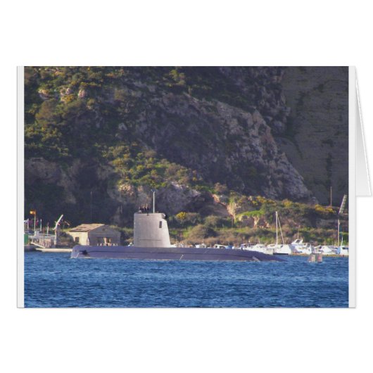 Submarine putting to sea. (Front Horizontal)