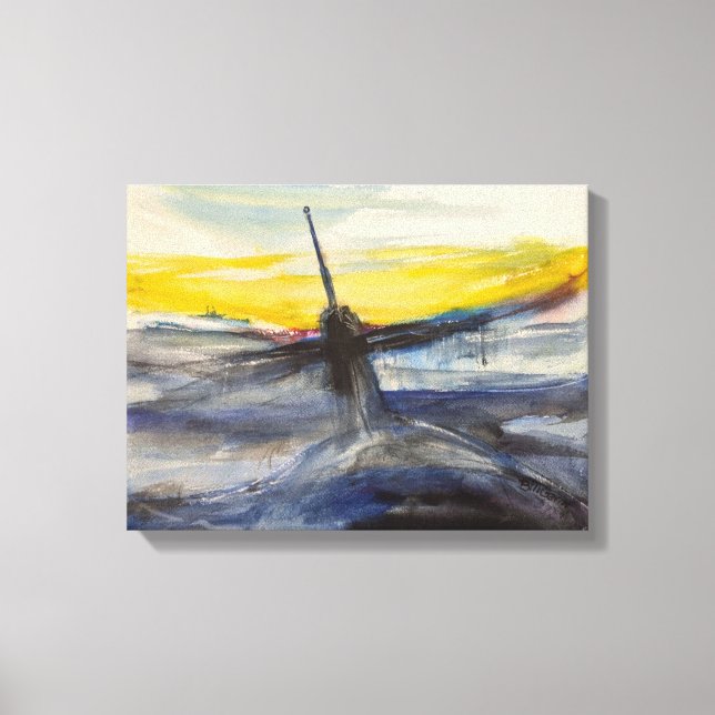 Submarine Stretched Canvas Print (Front)