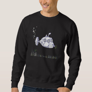 Submarine Underwater Boat With Turbine Drive In Th Sweatshirt