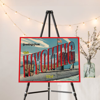 Submarine Wyoming For USA Retro Postcard Foam Board