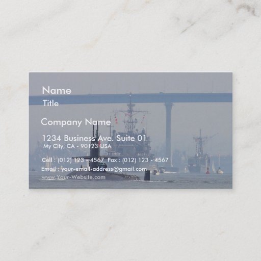 Customizable Submarines Subs Nuclear Ships Navy Business Card Templates