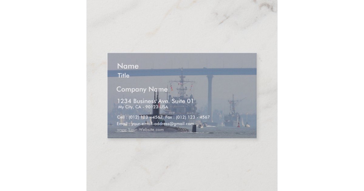 Submarines Subs Nuclear Ships Navy Business Card | Zazzle