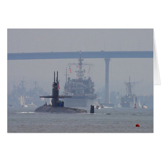 Submarines Subs Nuclear Ships Navy Cards (Front Horizontal)