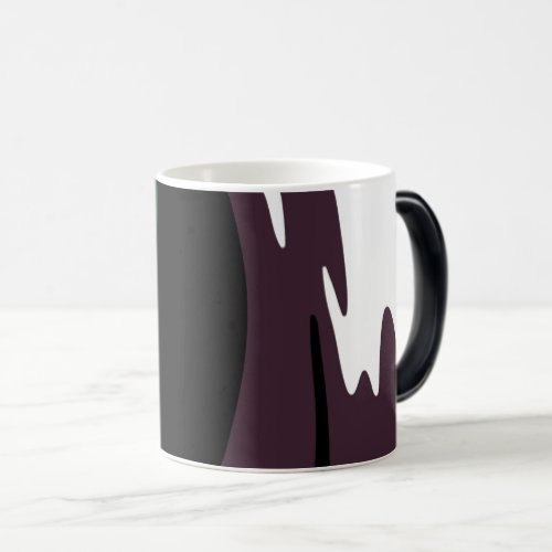 Submersion Abstract Black White Purple  Green Magic Mug