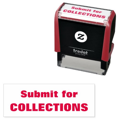 Submit for COLLECTIONS Red Self_inking Stamp