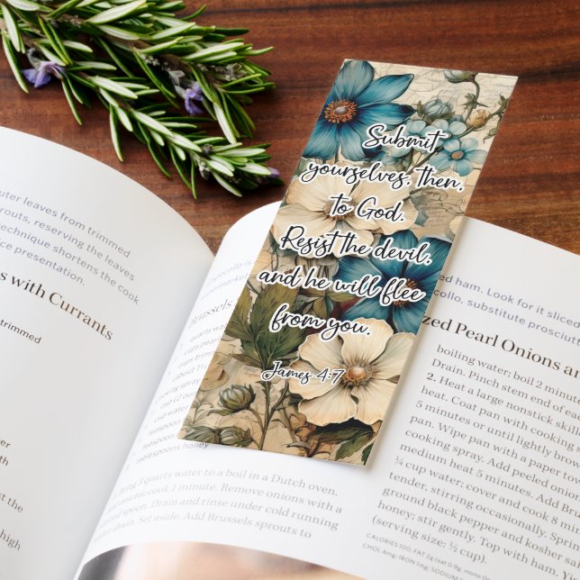 Submit Yourselves To God Floral Bookmarks (Book)