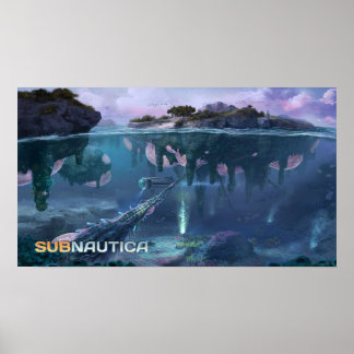Subnautica Floating Island Poster