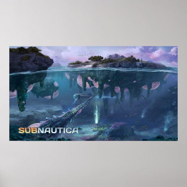 Subnautica Floating Island Poster (Front)