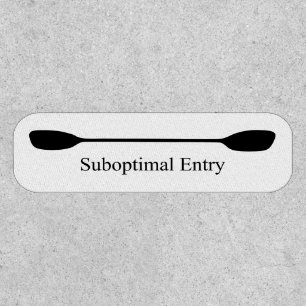 Suboptimal Entry Kayak Paddle Patch