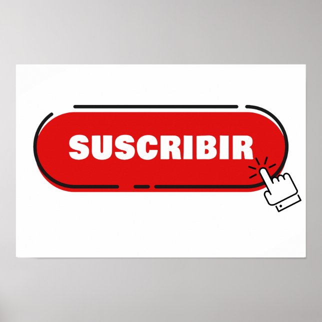 Subscribe – Social Media Content Creator Spanish Poster (Front)