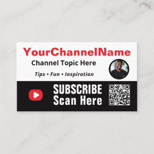 Subscribe to My Channel Business Card