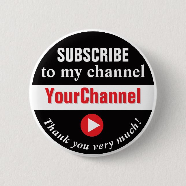Subscribe to My Channel Button (Front)