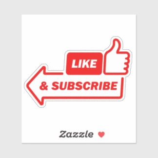 subscribe to my youtube channel sticker