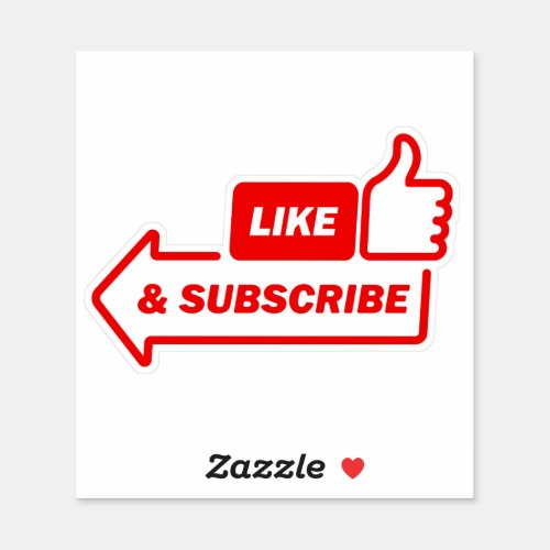 subscribe to my youtube channel sticker