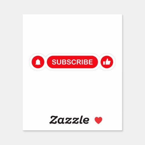 subscribe to my youtube channel sticker