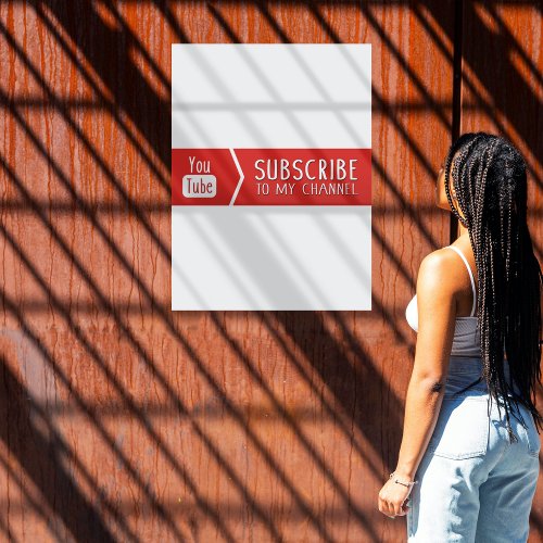 Subscribe To My YouTube channel Wall Decal