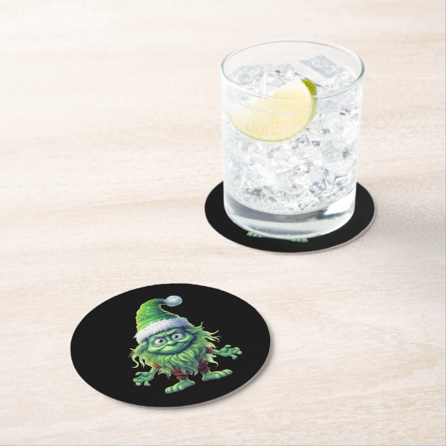 subservient round paper coaster (Insitu)
