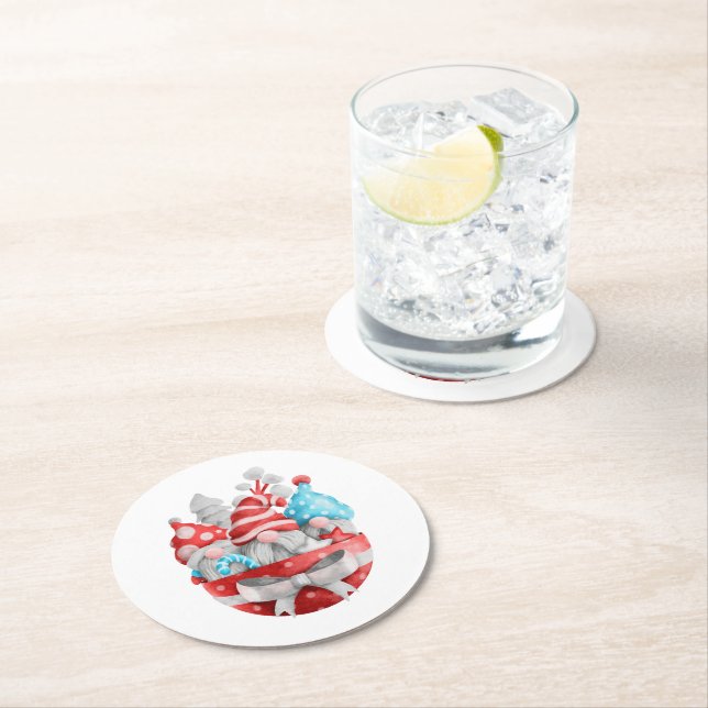 subservient round paper coaster (Insitu)