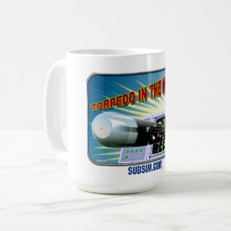 SUBSIM Torpedo in the Water 15. oz mug