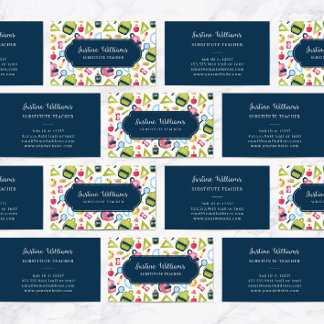 Subsitute Teacher Business Card