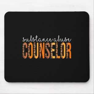 Substance Abuse Counselor leopard Fall Autumn Than Mouse Pad