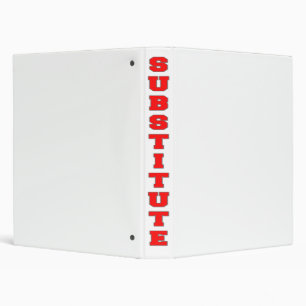Substitute 3 Ring Binder