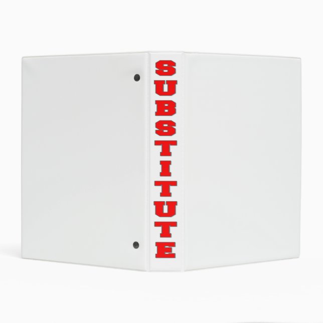 Substitute Mini Binder (Background)