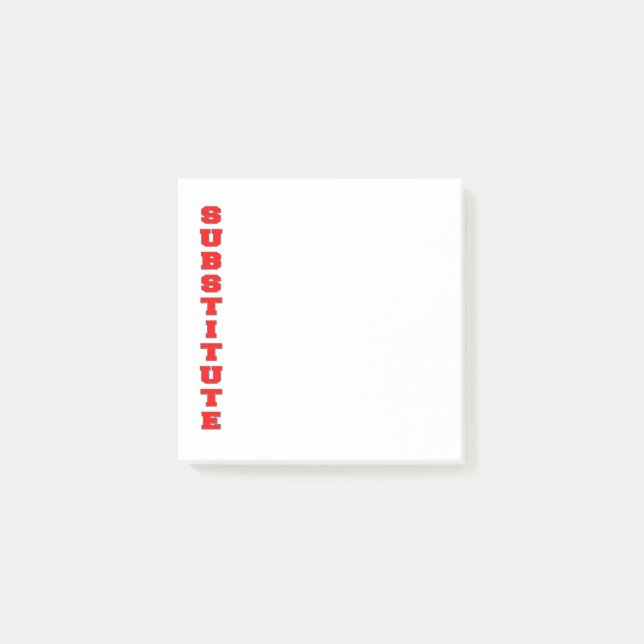 Substitute Post-it Notes (Front)