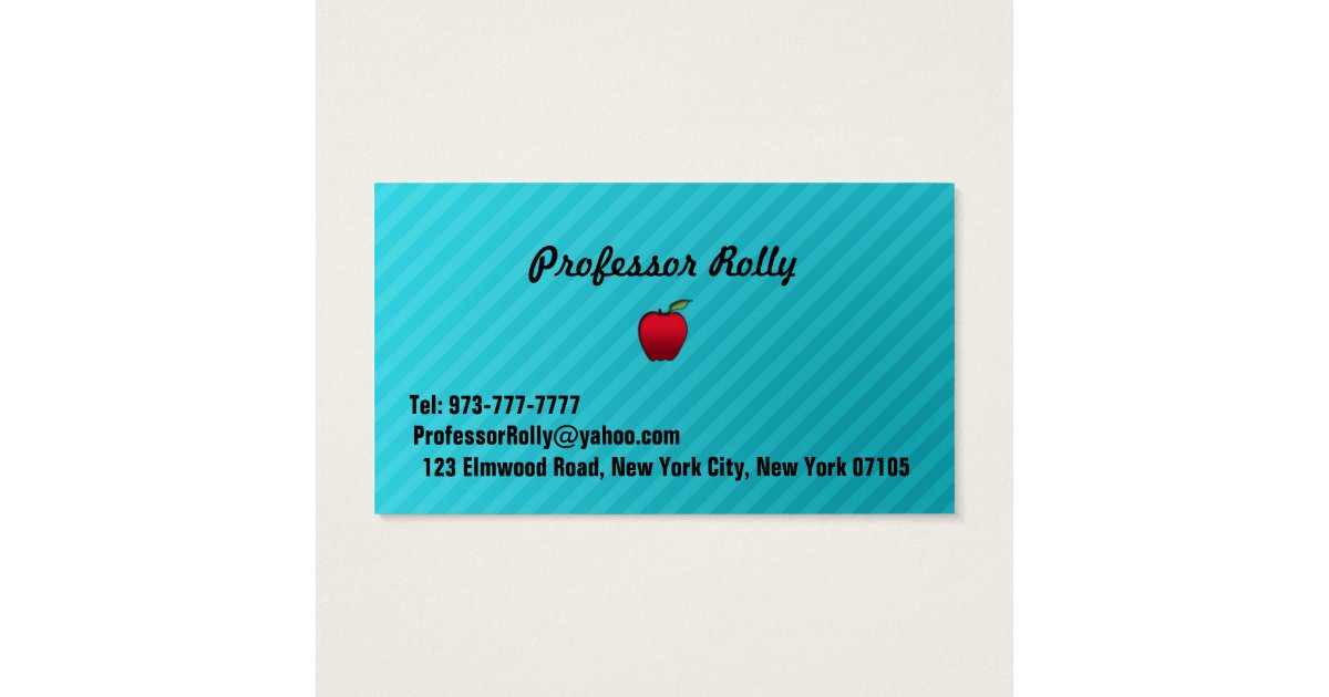 Substitute Teacher Business Cards Zazzle