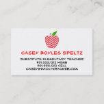 Substitute Teacher Business Cards at Zazzle