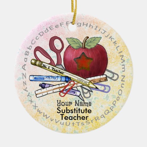 Substitute Teacher Ornament