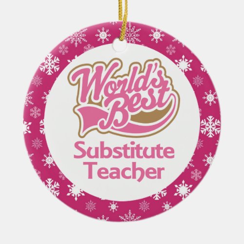 Substitute Teacher Ornament