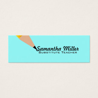 substitute teacher business cards templates