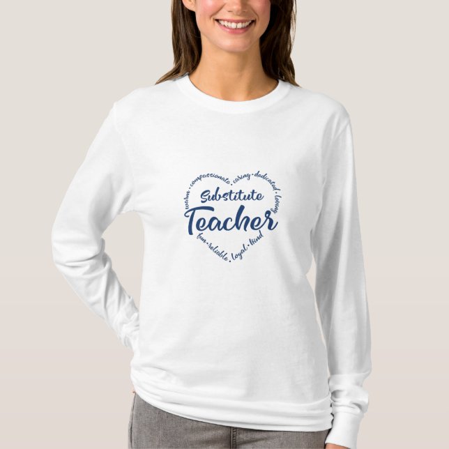 Substitute teacher, sub teacher subway T-Shirt (Front)