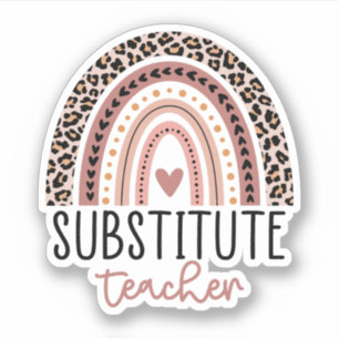 Substitute Teacher, Teacher Appreciation Gift Sticker