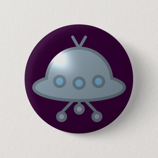 subsurface flying UFO flying saucer Pinback Button (Front)