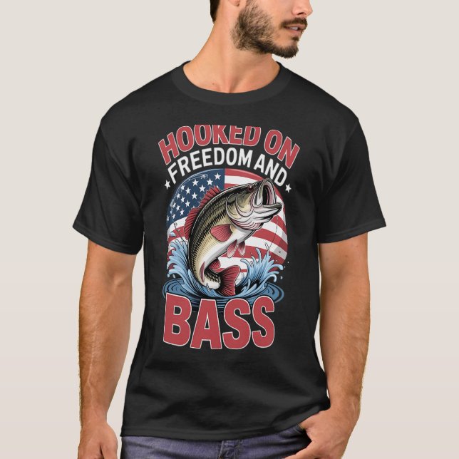 Subsurface Giant. Funny Halibut fishing design T-Shirt (Front)