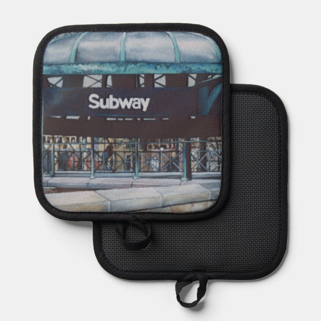 Subterranean Blues Pot Holder (Front/Back)